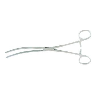 Doyen-Baby Intestinal Forceps, Delicate Pattern, Diagonal Serrations, 6 3/4" (17.0 Cm), Curved